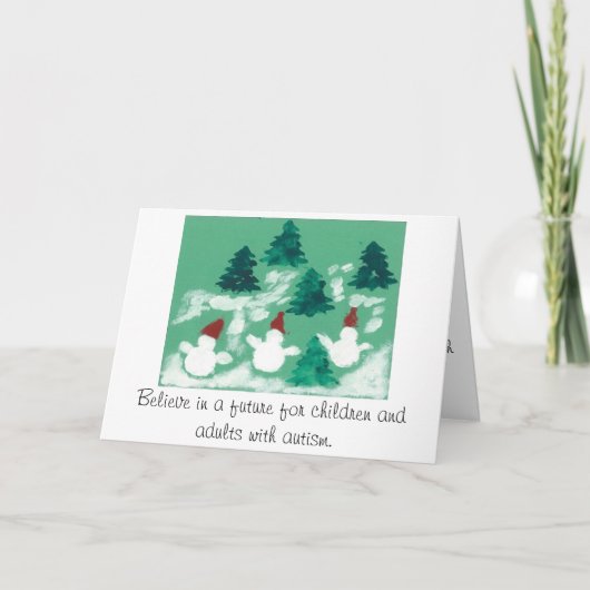 Winterurlaub-Karte Feiertagskarte (Vorderseite)