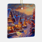 Winterurlaub Keramikornament (Rechts)