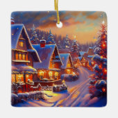 Winterurlaub Keramikornament (Vorderseite)