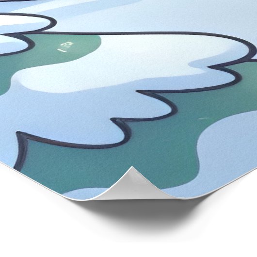 Winterurlaub Kleine Kinder mit gemütlichen Wohnung Poster (Ecke)