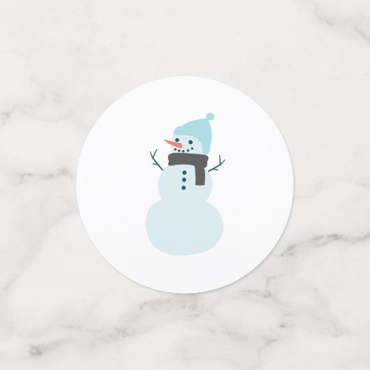 Winterurlaub Konfetti (Klein Vorderseite)