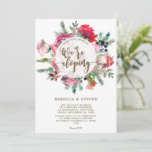 Winterurlaub Kopplung der KNOCHENELOPTION Einladung (Stehend Vorderseite)