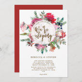 Winterurlaub Kopplung der KNOCHENELOPTION Einladung (Vorne/Hinten)