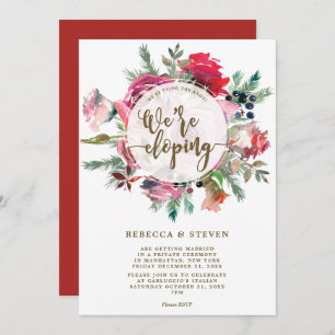 Winterurlaub Kopplung der Knoten Eloping Einladung