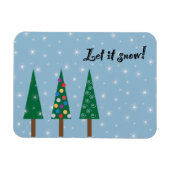 Winterurlaub Kühlschrankmagnet Magnet (Horizontal)