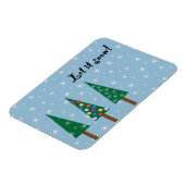 Winterurlaub Kühlschrankmagnet Magnet (Linke Seite)