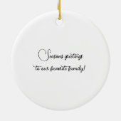 Winterurlaub Land Schönheit Keramik Ornament (Hinten)