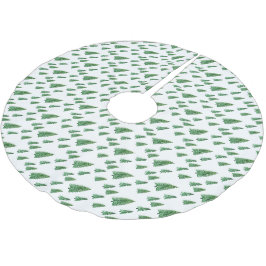 Winterurlaub Land Schönheit Polyester Weihnachtsbaumdecke