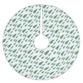 Winterurlaub Land Schönheit Polyester Weihnachtsbaumdecke (Vorderseite)