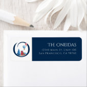 Winterurlaub | Letter O Monogram Address Label (Insitu)