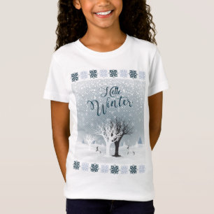 Winterurlaub Märchen Fantasy Snowy Forest T-Shirt