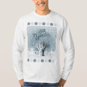 Winterurlaub Märchen Fantasy Snowy Forest T-Shirt (Vorderseite)