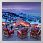 Winterurlaub Mauer Kunstposter Poster (Vorne)