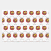 Winterurlaub mit Glühwein und Gewürzen Geschenkpapier Set (Vorderseite 2)