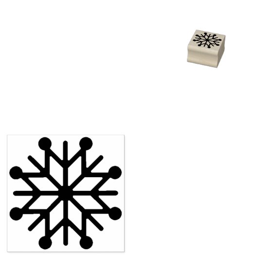 Winterurlaub mit Schneeflocken Gummistempel (Stempel)