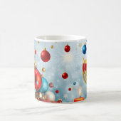 Winterurlaub mit Weihnachtsmotiven Kaffeetasse (Mittel)