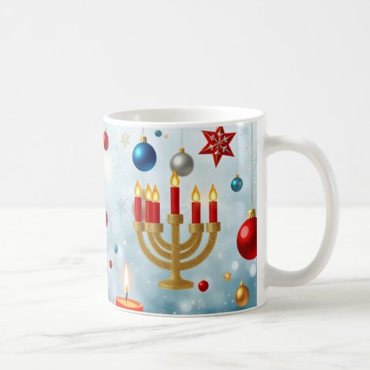 Winterurlaub mit Weihnachtsmotiven Kaffeetasse (Rechts)