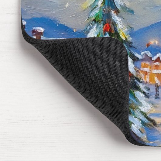 Winterurlaub Mousepad (Ecke)