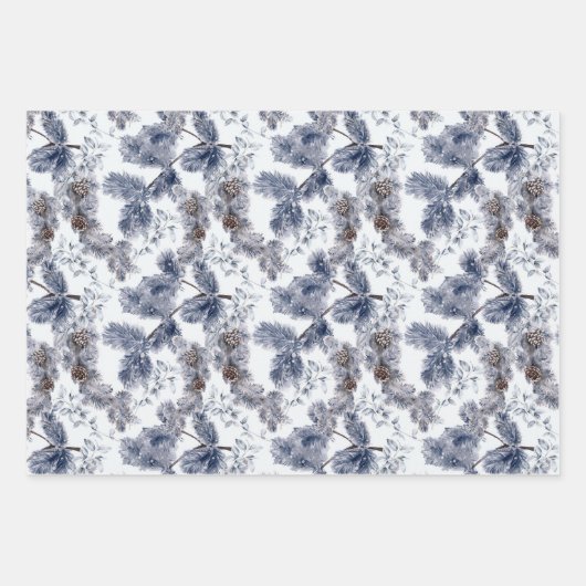 Winterurlaub-Muster Geschenkpapier Set (Vorderseite 2)