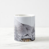 Winterurlaub Nacht Landschaft Kaffeetasse (Mittel)