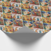 Winterurlaub-Packpapier Geschenkpapier (Ecke)