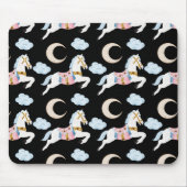 Winterurlaub pastellfarbene Weihnachtskindermuster Mousepad (Vorne)