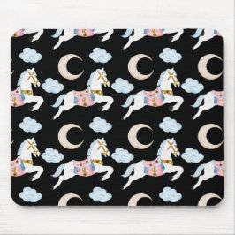 Winterurlaub pastellfarbene Weihnachtskindermuster Mousepad