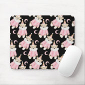 Winterurlaub pastellfarbene Weihnachtskindermuster Mousepad (Mit Mouse)