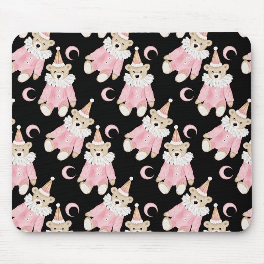 Winterurlaub pastellfarbene Weihnachtskindermuster Mousepad (Vorne)