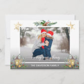 Winterurlaub Pine Cones Light Frohe Weihnachten (Vorderseite)