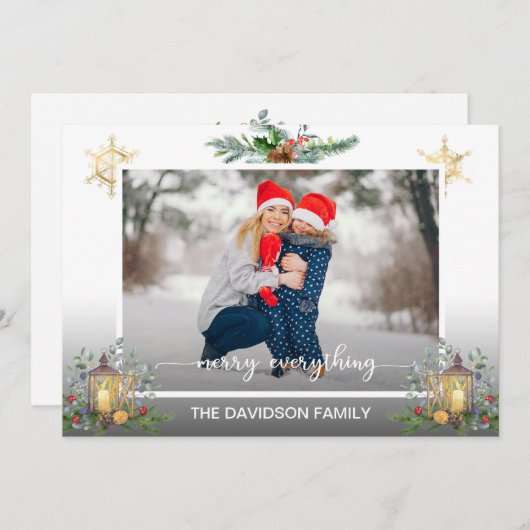 Winterurlaub Pine Cones Light Frohe Weihnachten (Vorne/Hinten)