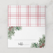 Winterurlaub Platzkarte (Außenseite Aufgefaltet)