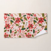 Winterurlaub Poinsettia Badhandtuch Set (Handtuch)