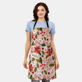 Winterurlaub Poinsettia Schürze (Getragen)