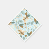 Winterurlaub Poinsettia Serviette (Ecke)