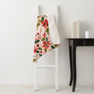 Winterurlaub Poinsettia Sherpadecke
