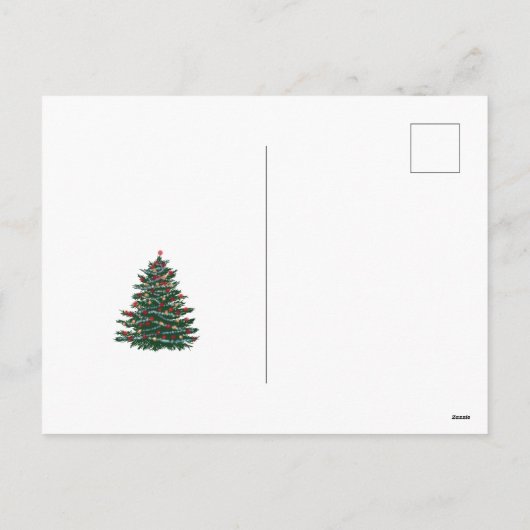 Winterurlaub Postkarte (Rückseite)