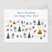 Winterurlaub Postkarte (Vorderseite)