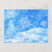 Winterurlaub Postkarte (Vorderseite)