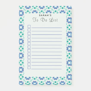 Winterurlaub - Quilt-Einkaufsliste nach der Ankünd Post-it Klebezettel