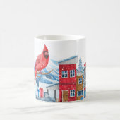 WINTERURLAUB ROTE KARDINAL BIRD AM BAUM KAFFEETASSE (Mittel)