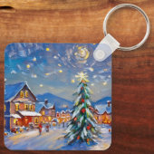 Winterurlaub Schlüsselanhänger (Rückseite)