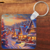 Winterurlaub Schlüsselanhänger (Rückseite)