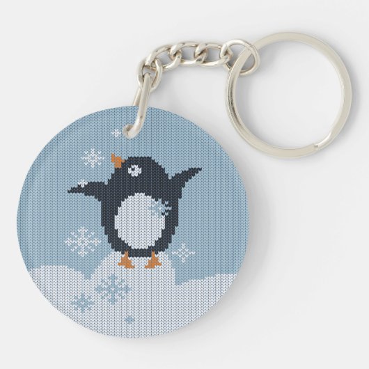 Winterurlaub Schlüsselanhänger (Rückseite)