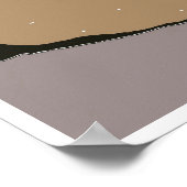 Winterurlaub Schnee Wetter Mode Kunst Poster (Ecke)