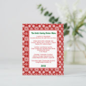 Winterurlaub Schneeflocken (Stehend Vorderseite)