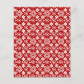 Winterurlaub Schneeflocken (Rückseite)