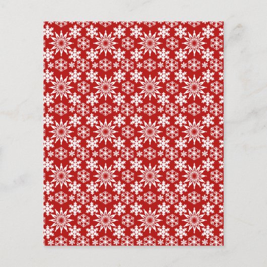 Winterurlaub Schneeflocken (Rückseite)