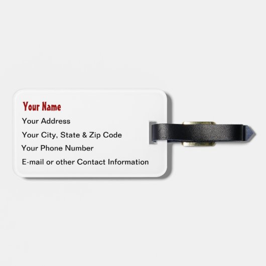 Winterurlaub-Schneemann Gepäckanhänger (Rückseite horizontal)