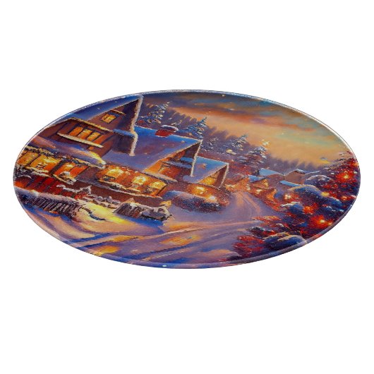 Winterurlaub Schneidebrett (Ecke)